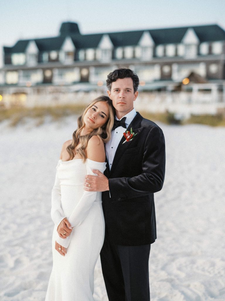 luxurious bride and groom editorial wedding photos