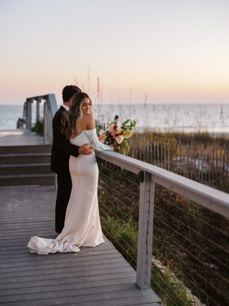 editorial beachside wedding photos in the Hamptons, NY