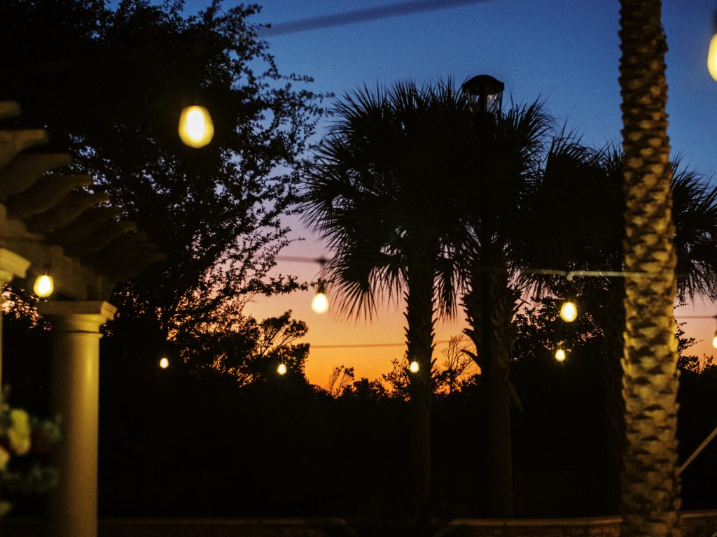 sunset wedding photography