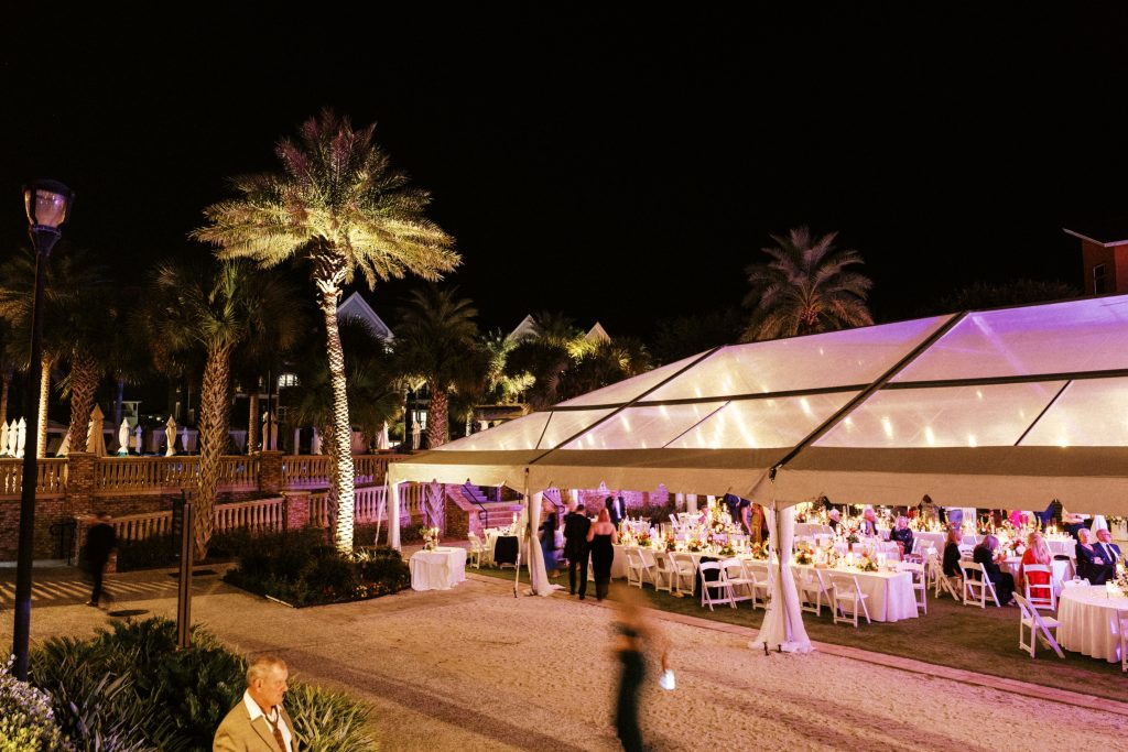 henderson beach resort tented wedding